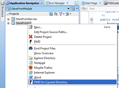 PMD Integration with JDeveloper through Ant External Tools   call pmd e.g. from the fusion order demo application