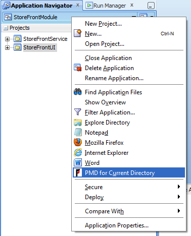 Write ADF static code analysis rules with PMD and running these in JDeveloper   Now call again pmd from the Fusion Order Demo Application